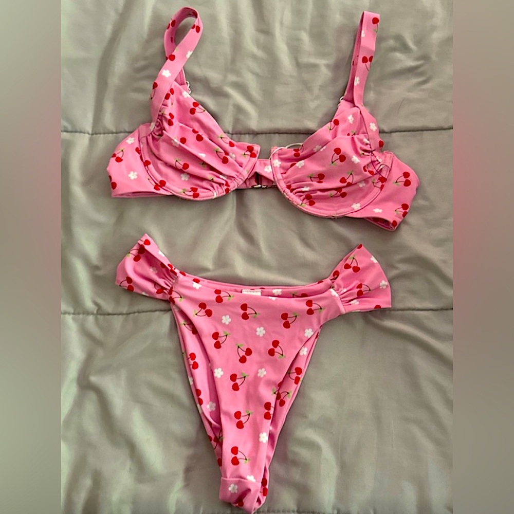 Tiger Mist Y2K Pink Cherry Cheeky Pinup Bikini